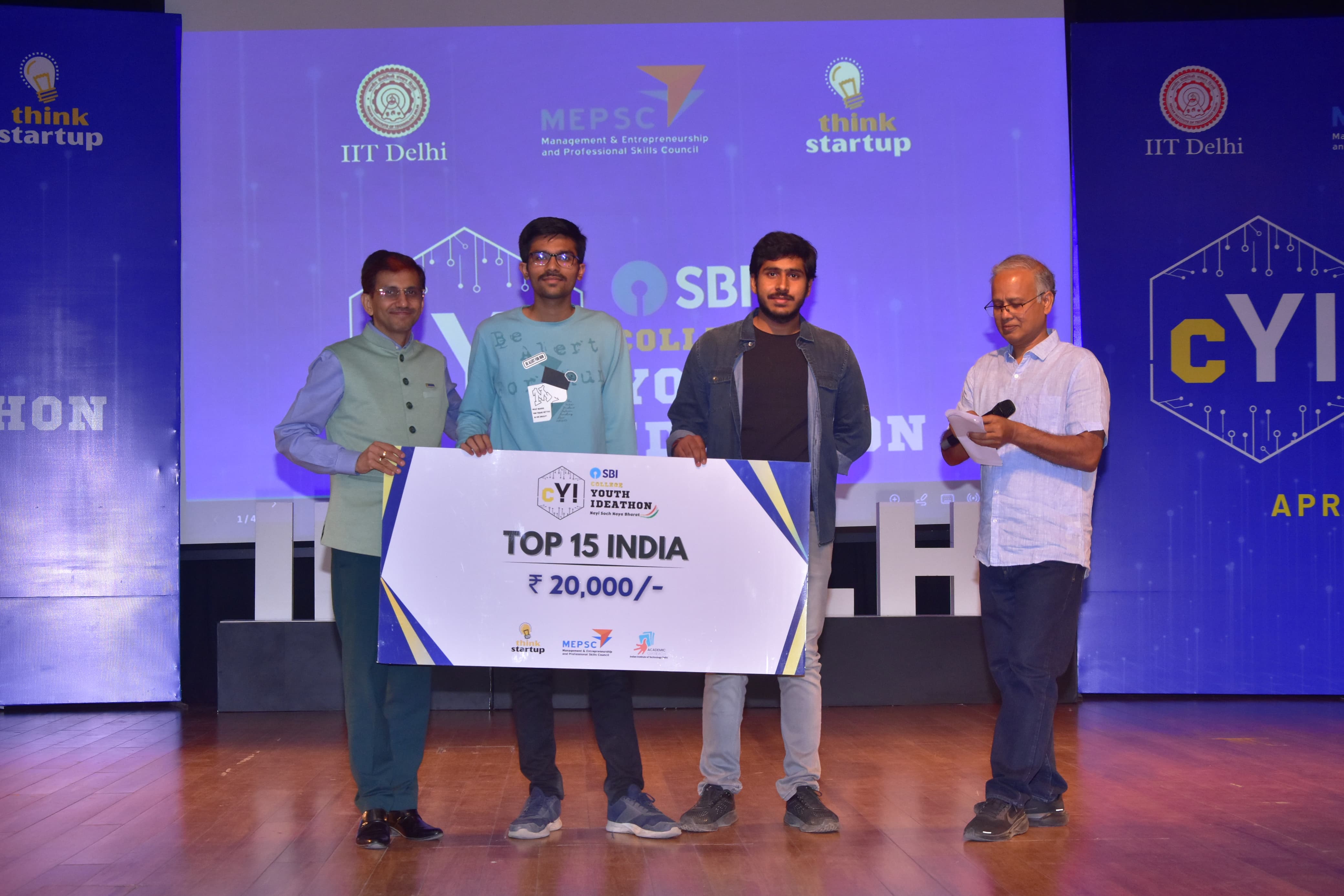 National Winner, SBI Youth Ideathon